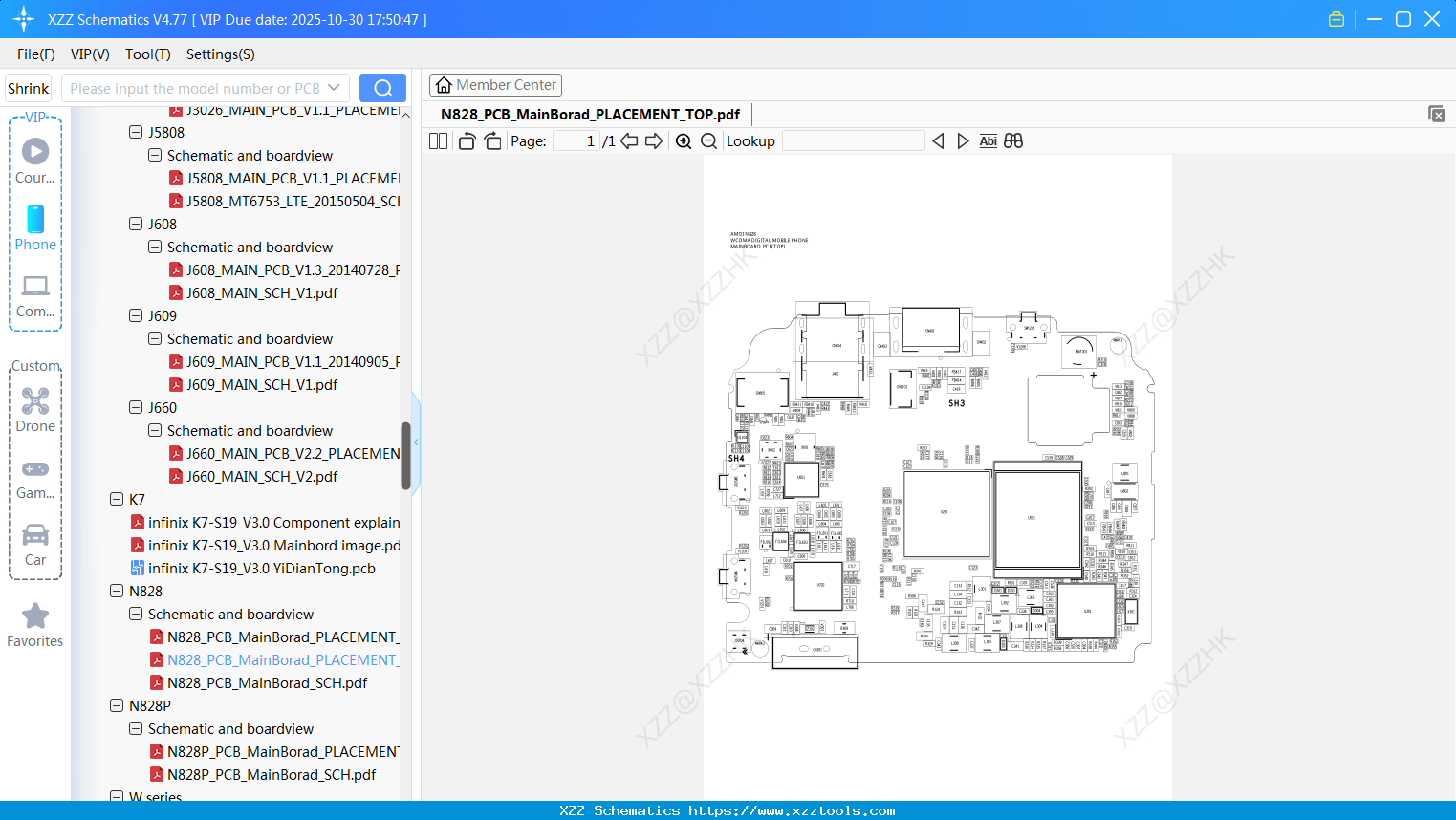 Infinix N828_PCB_MainBorad_PLACEMENT_TOP